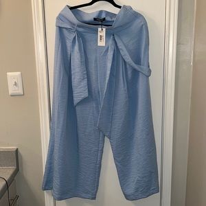 light blue flow pants